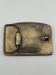 I Am Proud To Be A Farmer Belt Buckle Vintage Americana 1977 Barn Scene