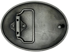 The First Rule of Gun Safety: Don&rsquo;t Piss Me Off Pewter Belt Buckle