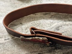 VTG 1983 GREAT AMERICAN BUCKLE ALTOONA WORKS RPR TRAIN BUCKLE W/ LEATHER BELT