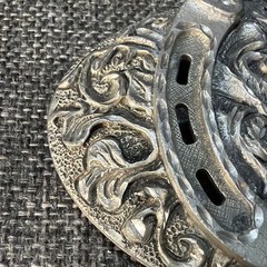 Ornate Womens Western Oval Belt Buckle Horseshoe Buckle 2002 Enchantment USA
