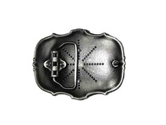 C Monogram Intial Metal Western Belt Buckle Gold Gray Fits 1.5&Prime; Men&rsquo;s