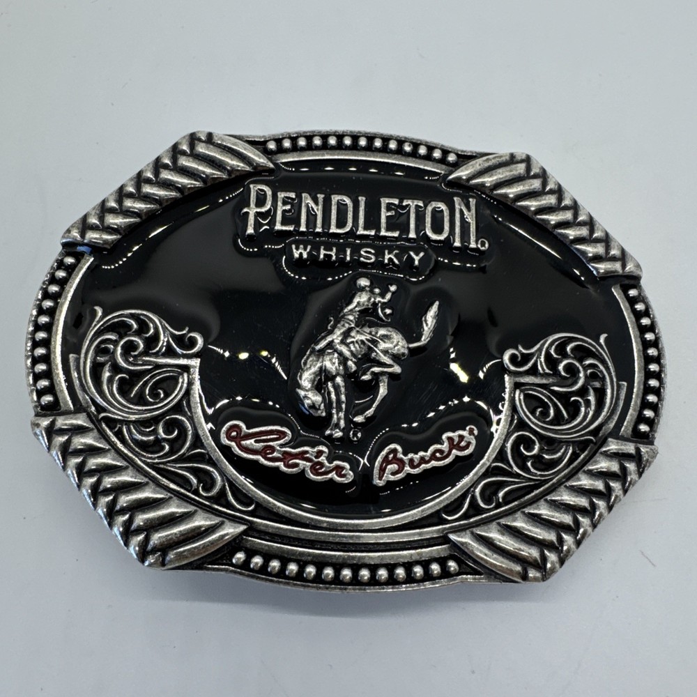 Pendleton Whisky Belt Buckle Let’er Buck 2020 Montana Silversmiths Western