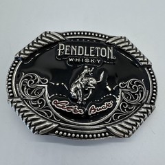 Pendleton Whisky Belt Buckle Let’er Buck 2020 Montana Silversmiths Western