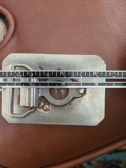 Vintage Western Saddle 3 Dimensional on Floral Silver Tone Belt Buckle USA
