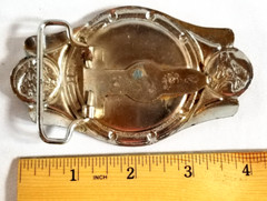 VTG 1970&rsquo;s Imperial Hebillas Belt Buckle Mexico Western Rodeo Boots Horses