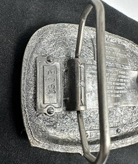 Vtg Tor Nordhus Belt Buckle North Cape Viking Ship Land Midnight Sun Norway &rsquo;91