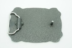 Blank Western Rectangle Edge Metal Belt Buckle
