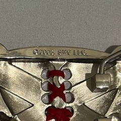 Silver Moon Belt Buckle Heart Lace Up Skull Stars Silver Metal 2005