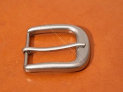 38mm Western stainless Single Prong End Bar Leathercraft Belt Buckle 3 Pcs Set