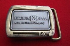 Pacific Bell Belt Buckle Pacific Bell Iso Belt Buckle Pac Bell Souvenir Buckle