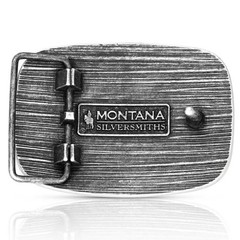 Montana Silversmiths Western Patriotic Longhorn Buckle