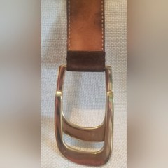 Beautiful Vintage Gucci Brown Suede Leather Belt