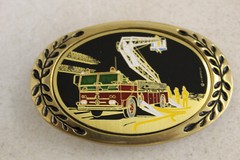Fire Fighter Buckle Brass