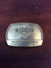 Brass Belt Buckle Handyman Club of America Belt Accessory Buckles