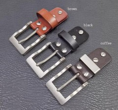 Pure Titanium Anti-Allergy Pin Buckle EDC Belt Buckle for 34mm/39mm Belt Tool