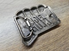 Vtg Rare Movie Official FIGHT CLUB Tyler Durdan Metal Belt Buckle licensed