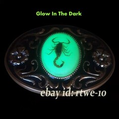 Vintage Western Cowboy Zinc Alloy Men Glow In The Dark Scorpion Belt Buckle ​