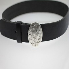 Round Belt Buckle With Irregular Vintage Patterns, Stylish Accessory