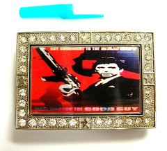 3D FLIP CHANGING PICTURE MOVING IMAGE SCARFACE MOVIE AL PACINO MOVIE BELT BUCKLE