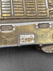Vintage TRUCKER Belt Buckle BIG RIG Semi-Truck SOLID Metal Heavy WESTERN Cowboy
