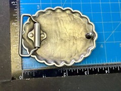 Southwestern Native Indian Tribal Art Style Creme Colored Center Belt Buckle