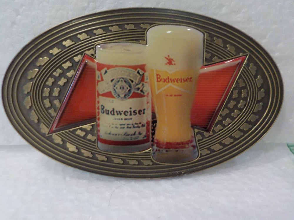 2010 Limited Edition Budweiser Beer Glass Belt Buckle Fits up to 1.5&Prime; Belt