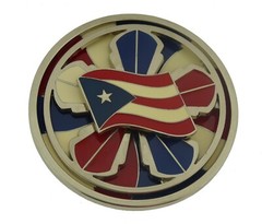 Puerto Rico Usa Flag Bandera puertorriquena Puertorriqueno San Juan Belt Buckles