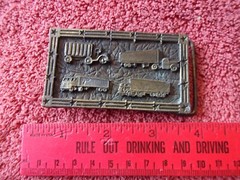 Vintage Belt Buckle Freight Liner Brass Semi truck tractor trailer Go Truckers !