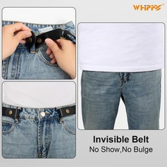 WHIPPY 2 Pack Buckle Free Comfortable Large Size: 32&Prime;-48&Prime;, A-black/Coffee