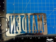 Iron Maiden Music Rock Band 70s 80s Silver Block Letters Belt Buckle
