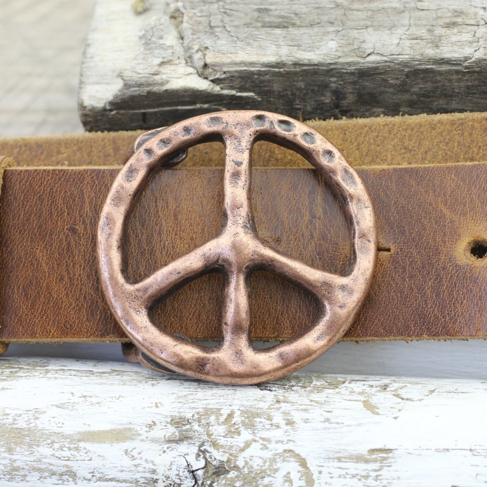 Belt buckle peace copper clasp buckle removable clasp for 4 cm leather