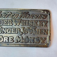 1977 Great American Buckle Co Belt Buckle Faster Older Younger More #750
