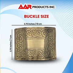 Men’s Celtic Swirl Kilt Belt Buckle Silver / Highland Kilt Buckle Antique Finish