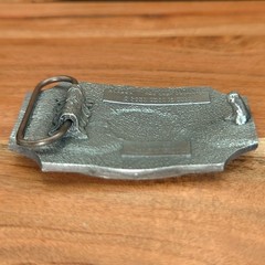 80&rsquo;s Western Fred Welch Alaska State Elk Scenery Cowboy Belt Buckle