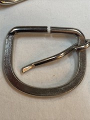 VNTG 5 pc LOT western BELT BUCKLES leather COWBOY rodeo BRASS Loop USA BB336 2