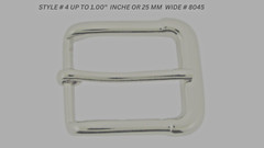 Pin Belt Buckles for Men&rsquo;s Fits 1.0″ inch 25mm Watch Belt Anti Allergic Silver