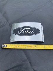 FORD Logo Stainless Steel Belt Buckle Black Officially Licensed Product L@@K!