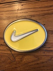 Nike Belt Buckle Swoosh Yellow