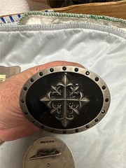 Four Vintage Unique Symbols Belt Buckles