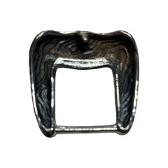 Tiffany & Co Ladies Wood Grain Fashion Belt Buckle Sterling Silver Estate TIF877