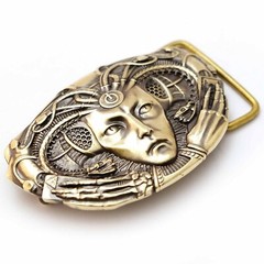 Medusa Gorgon 2.0 belt buckle, Medusa Gorgon solid brass belt buckle
