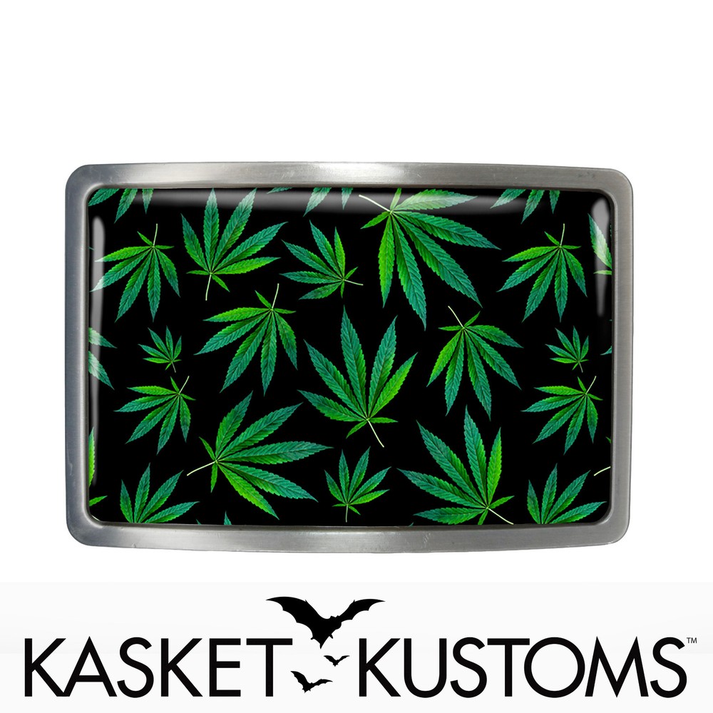 Marijuana Belt Buckle – Pot Head High Times Weed Belt Buckle – 728