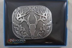 Nocona Western Buck Deer Skull Belt Buckle 37984