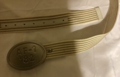 New Vintage Blue Ribbon And Nike Belt With Buckle XXL