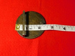VINTAGE 2 3/8&Prime; ACROSS 1890 INDIAN HEAD CENT PENNY BRASS BELT BUCKLE