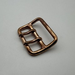 Copper Double Prong Buckle 45mm Leather Belt Fastener Bag Luggage Fasten Buckle