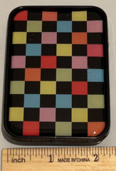 Checker Board Multicolor Rainbow Western Cowboy Tattoo Gothic Men Women Unisex