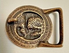Tech Ether Guild « Bristlecone Pine » Brass Belt Buckle 1978 Very RARE