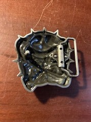British Bulldog Metal Belt Buckle