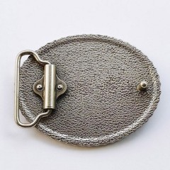 Pattern bottom cross zinc alloy belt buckle